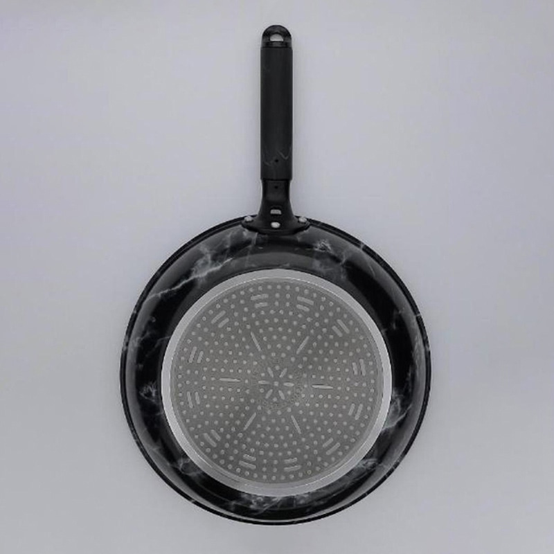 中山福 マーブルキッチン フライパン IH対応 28cm ブラック NX-133 1個(ご注文単位1個)【直送品】