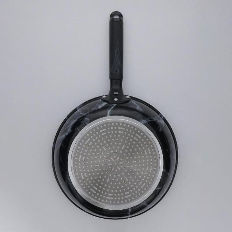 中山福 マーブルキッチン フライパン IH対応 26cm ブラック NX-132 1個(ご注文単位1個)【直送品】