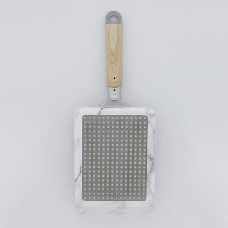 中山福 マーブルキッチン エッグパン IH対応 13×18 ホワイト NX-125 1個(ご注文単位1個)【直送品】