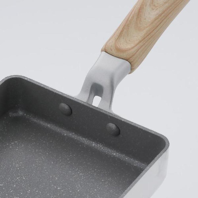 中山福 マーブルキッチン エッグパン IH対応 13×18 ホワイト NX-125 1個(ご注文単位1個)【直送品】