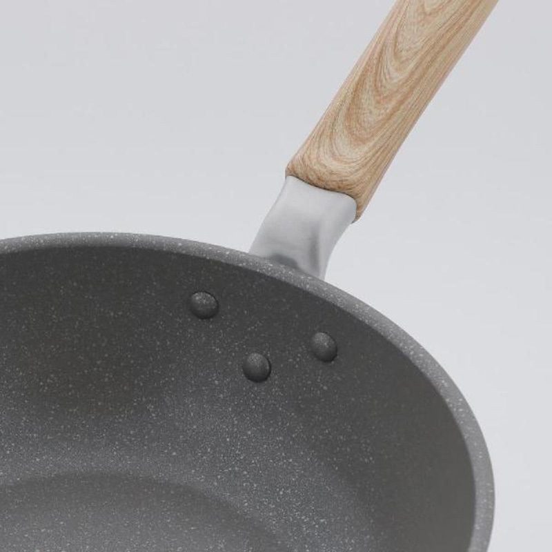 中山福 マーブルキッチン 深型フライパン IH対応 24cm ホワイト NX-124 1個(ご注文単位1個)【直送品】