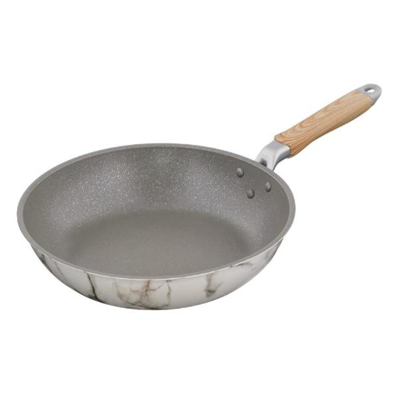 中山福 マーブルキッチン フライパン IH対応 28cm ホワイト NX-123 1個（ご注文単位1個）【直送品】