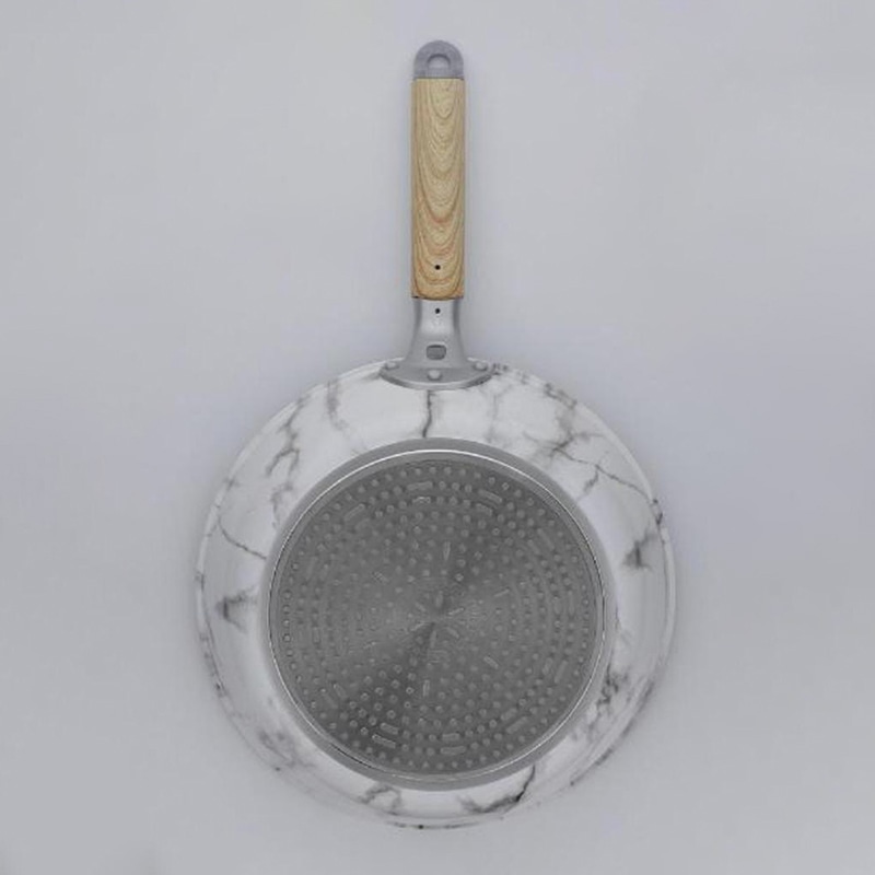 中山福 マーブルキッチン フライパン IH対応 26cm ホワイト NX-122 1個（ご注文単位1個）【直送品】