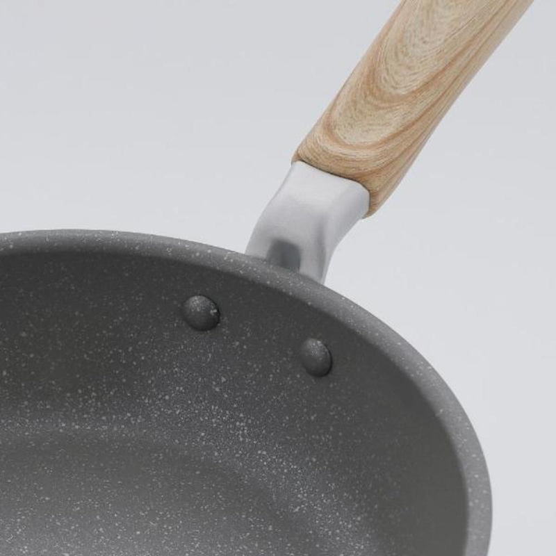 中山福 マーブルキッチン フライパン IH対応 20cm ホワイト NX-121 1個(ご注文単位1個)【直送品】