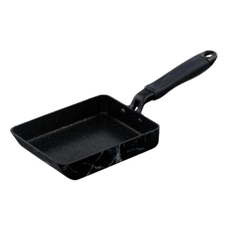 中山福 マーブルキッチン エッグパン ガス火専用 13×18 ブラック NX-115 1個（ご注文単位1個）【直送品】