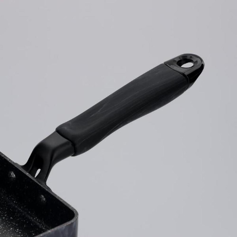 中山福 マーブルキッチン エッグパン ガス火専用 13×18 ブラック NX-115 1個(ご注文単位1個)【直送品】