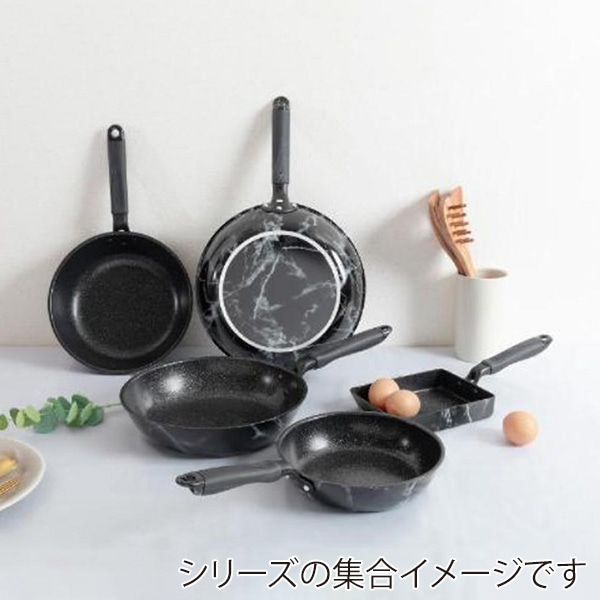 中山福 マーブルキッチン フライパン ガス火専用 26cm ブラック NX-112 1個(ご注文単位1個)【直送品】