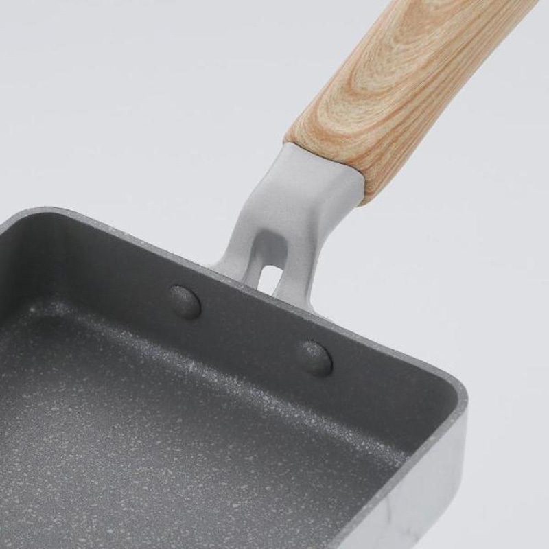 中山福 マーブルキッチン エッグパン ガス火専用 13×18 ホワイト NX-105 1個（ご注文単位1個）【直送品】