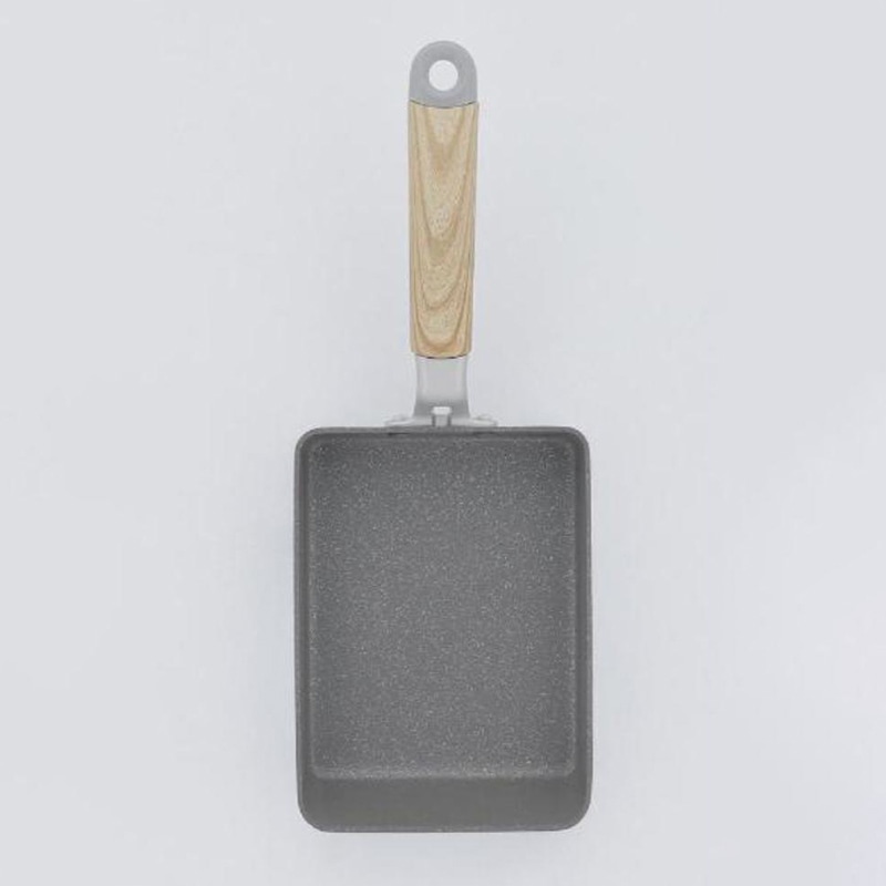 中山福 マーブルキッチン エッグパン ガス火専用 13×18 ホワイト NX-105 1個（ご注文単位1個）【直送品】