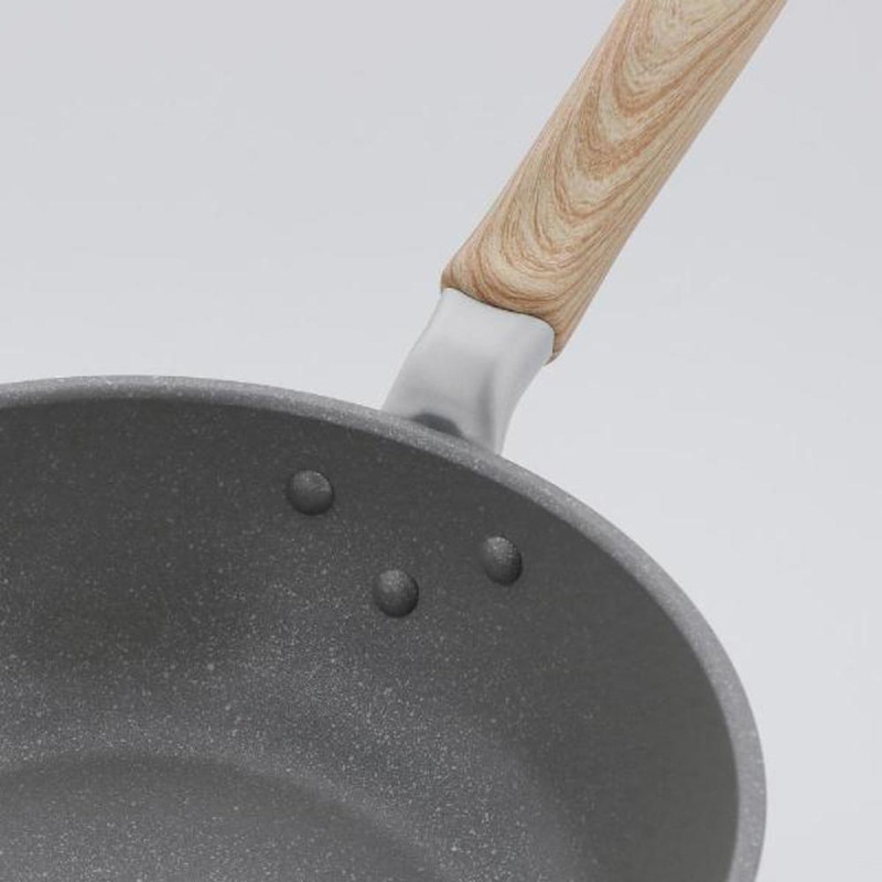 中山福 マーブルキッチン 深型フライパン ガス火専用 24cm ホワイト NX-104 1個（ご注文単位1個）【直送品】