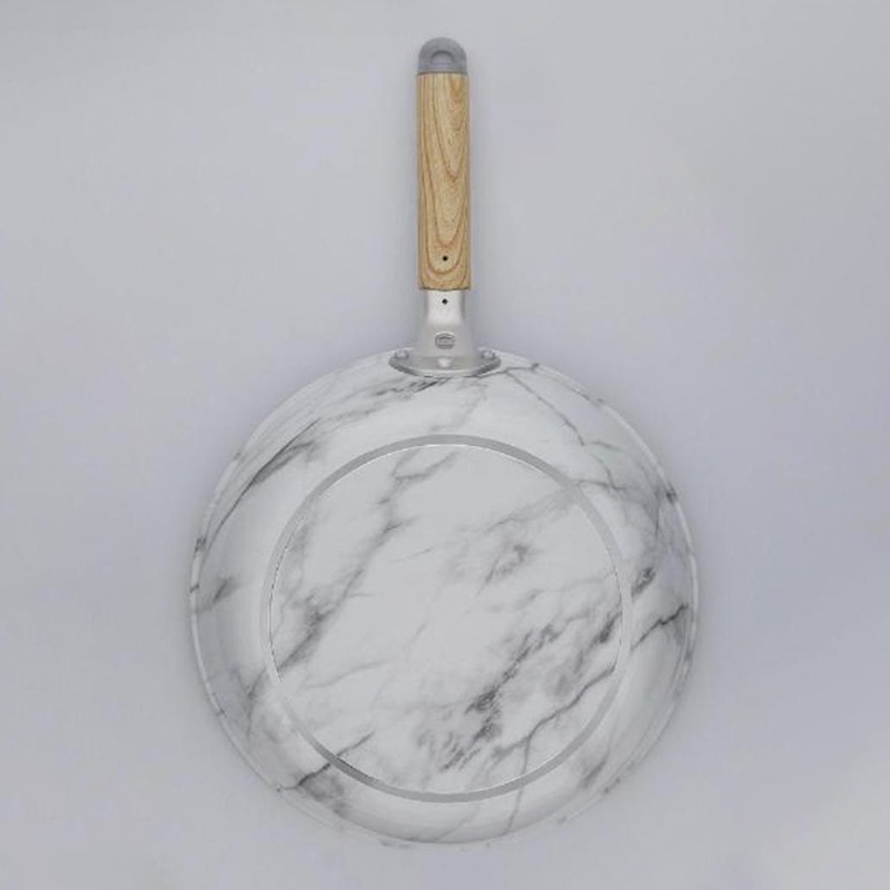 中山福 マーブルキッチン フライパン ガス火専用 28cm ホワイト NX-103 1個(ご注文単位1個)【直送品】