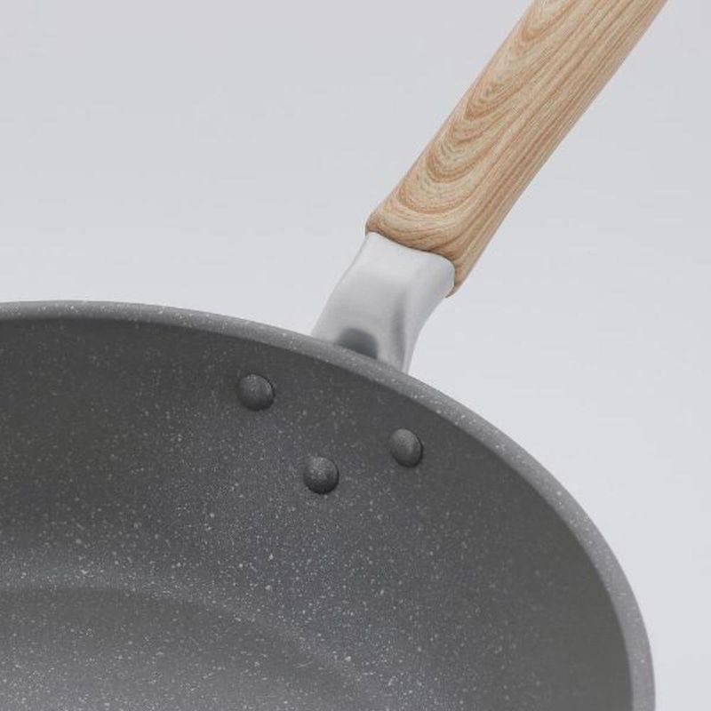 中山福 マーブルキッチン フライパン ガス火専用 28cm ホワイト NX-103 1個(ご注文単位1個)【直送品】