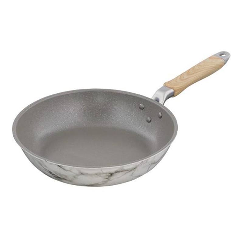 中山福 マーブルキッチン フライパン ガス火専用 26cm ホワイト NX-102 1個（ご注文単位1個）【直送品】