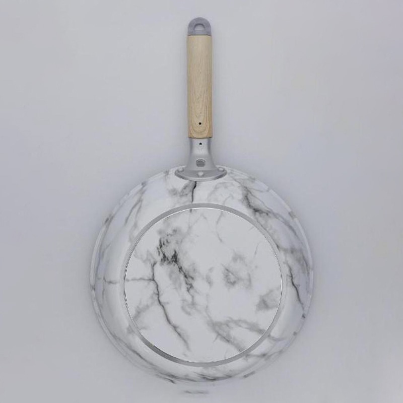 中山福 マーブルキッチン フライパン ガス火専用 26cm ホワイト NX-102 1個（ご注文単位1個）【直送品】