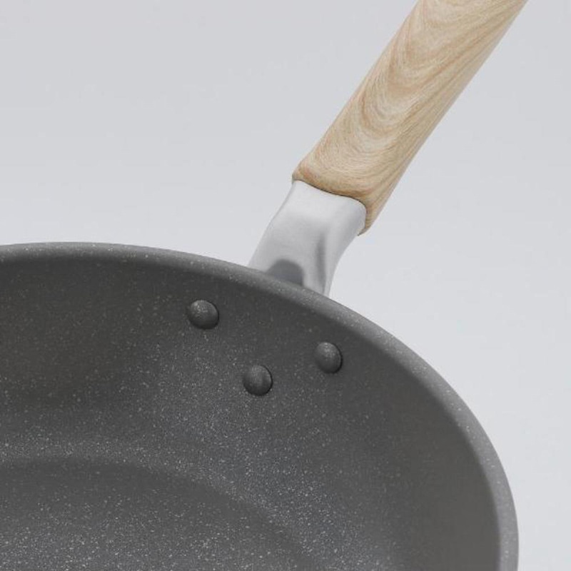 中山福 マーブルキッチン フライパン ガス火専用 26cm ホワイト NX-102 1個（ご注文単位1個）【直送品】