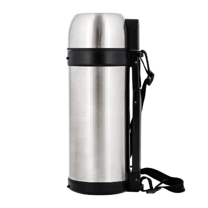 中山福 ダブルステンレスボトル 保温・保冷 コップ付 1.5L NQ-0313 1個（ご注文単位1個）【直送品】