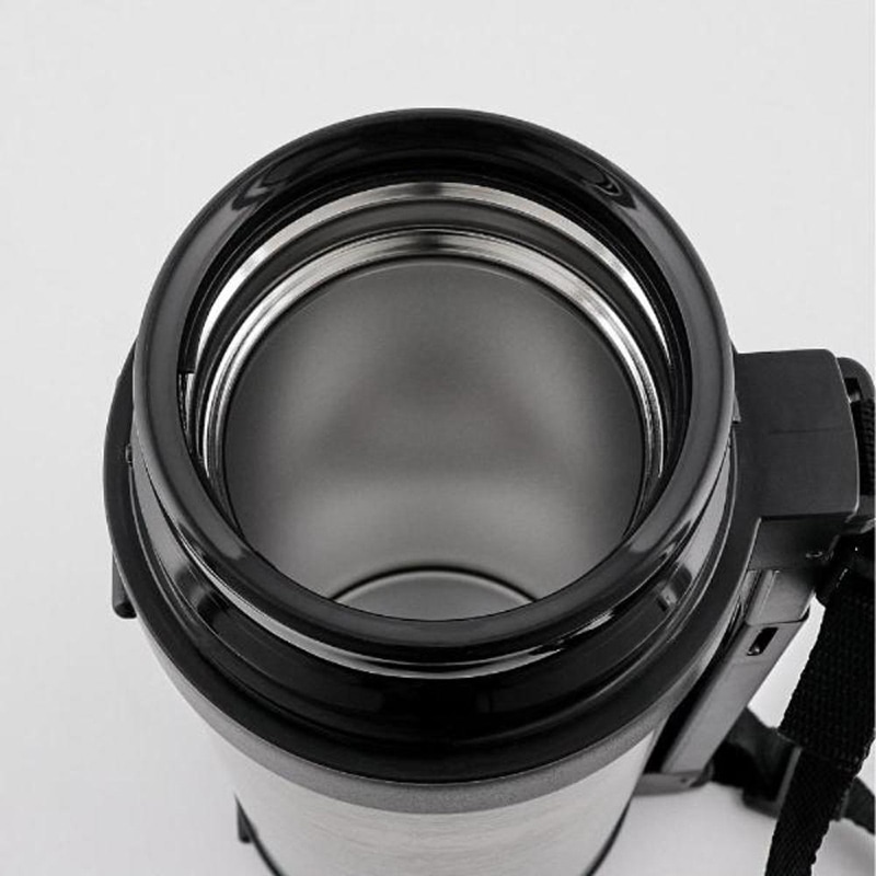 中山福 ダブルステンレスボトル 保温・保冷 コップ付 1.5L NQ-0313 1個（ご注文単位1個）【直送品】