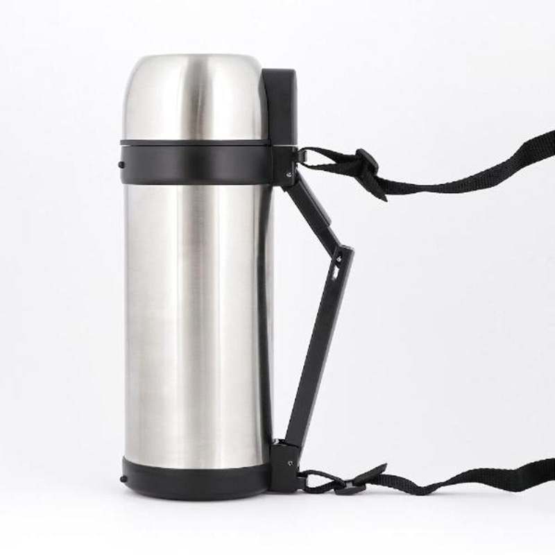 中山福 ダブルステンレスボトル 保温・保冷 コップ付 1.5L NQ-0313 1個（ご注文単位1個）【直送品】