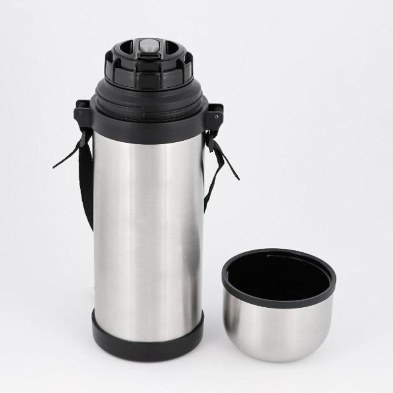 中山福 ダブルステンレスボトル 保温・保冷 コップ付 1.0L NQ-0312 1個（ご注文単位1個）【直送品】