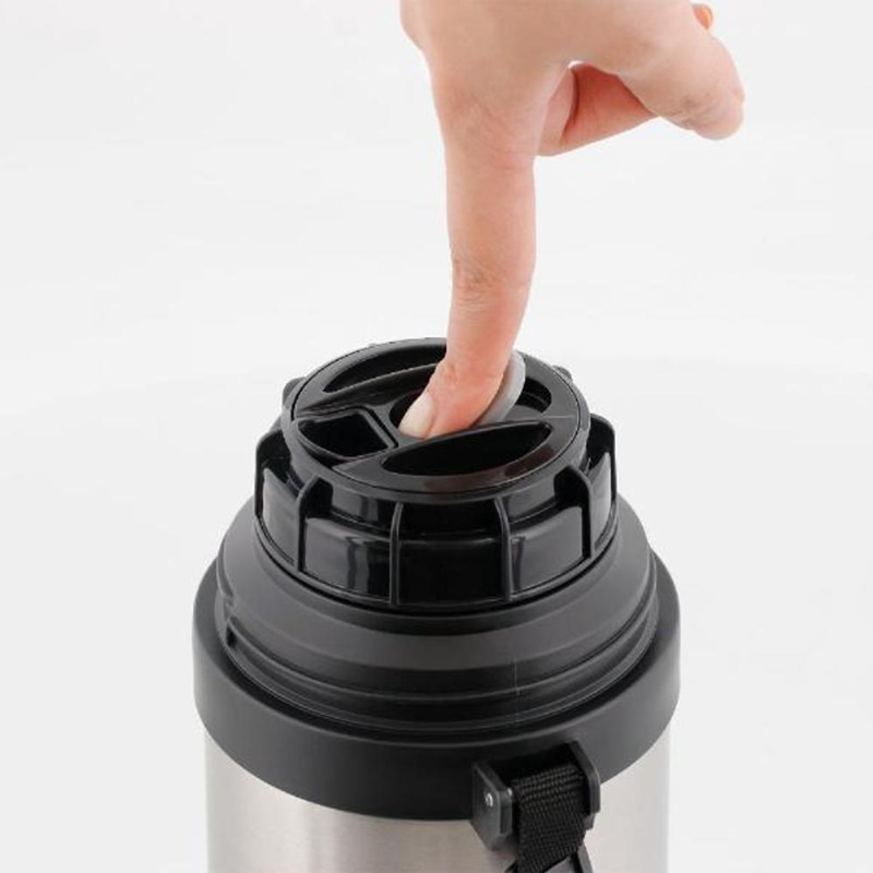 中山福 ダブルステンレスボトル 保温・保冷 コップ付 1.0L NQ-0312 1個（ご注文単位1個）【直送品】