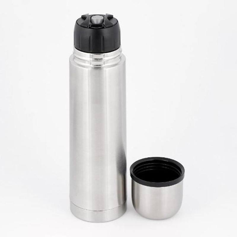 中山福 ダブルステンレスボトル 保温・保冷 コップ付 500ml NQ-0311 1個(ご注文単位1個)【直送品】