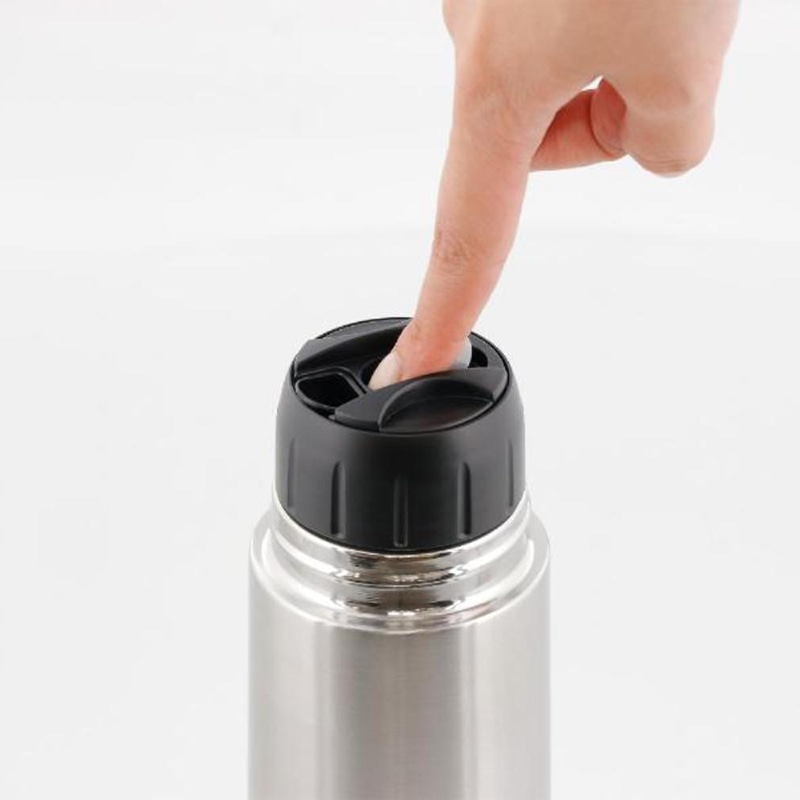 中山福 ダブルステンレスボトル 保温・保冷 コップ付 500ml NQ-0311 1個(ご注文単位1個)【直送品】