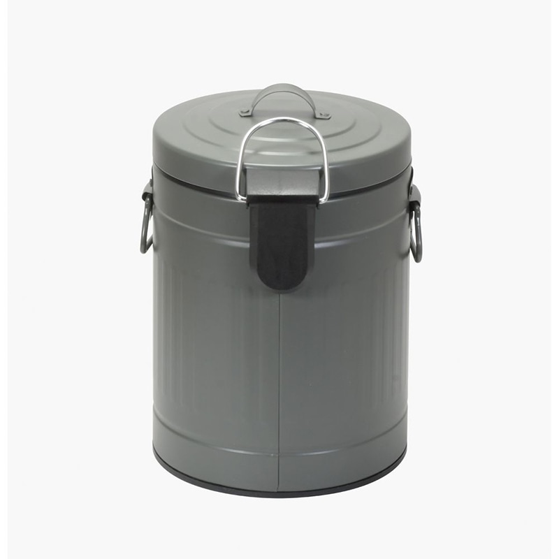 中山福 ゴミ箱 ペダル式 Boite 5L カーキ NQ-0192 1個(ご注文単位1個)【直送品】