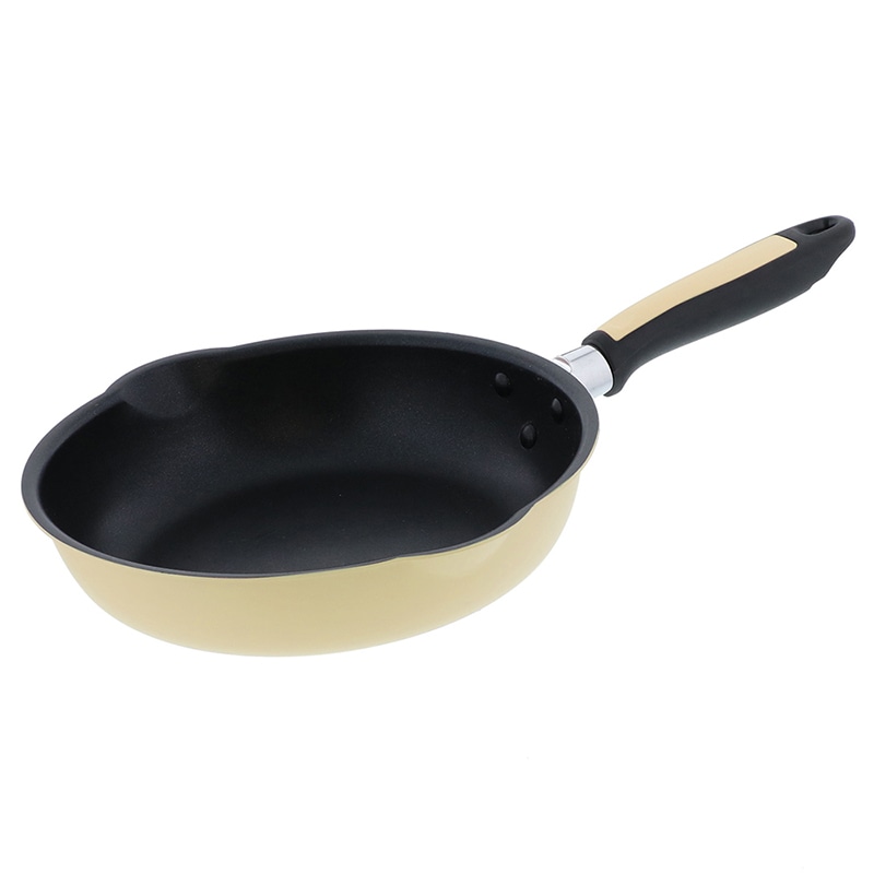 中山福 フライパン カリーノ IH対応 24cm クリーム NQ-0095 1個（ご注文単位1個）【直送品】