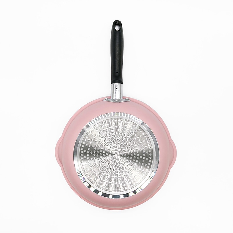 中山福 フライパン カリーノ IH対応 24cm ピンク NQ-0092 1個(ご注文単位1個)【直送品】