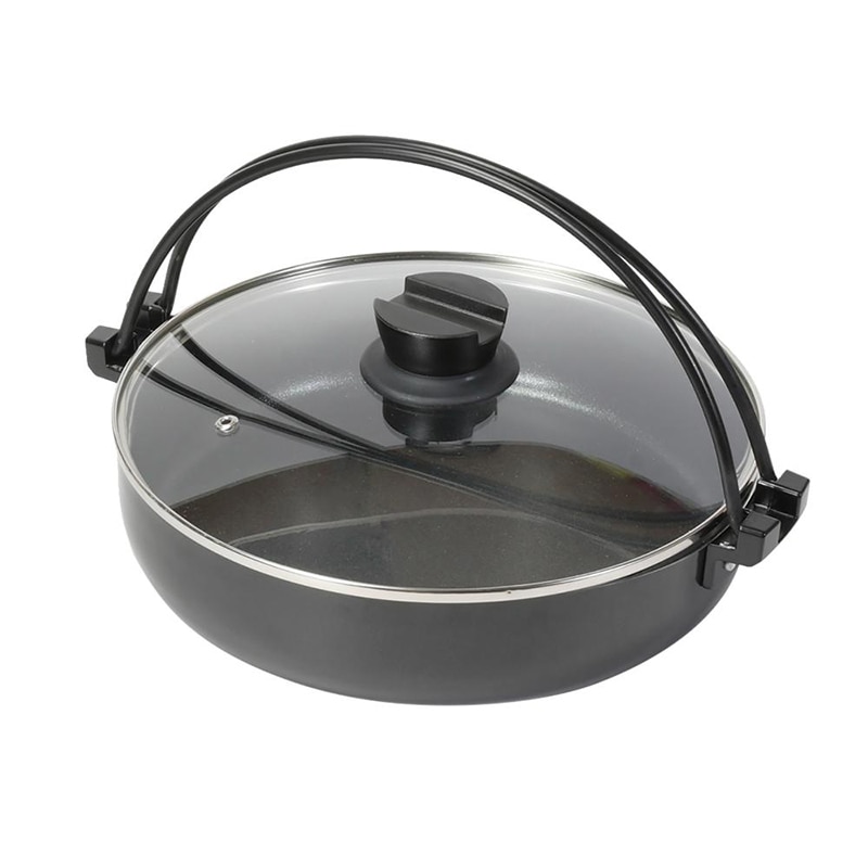 中山福 すきやき鍋 ダイヤモンドコート IH 蓋付 26cm NQ-0063 1個（ご注文単位1個）【直送品】