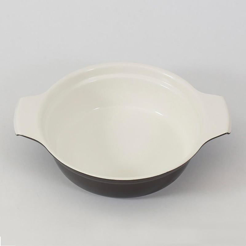 中山福 卓上鍋 セラミック IH ガラス蓋付 16cm ワインレッド NQ-0051 1個（ご注文単位1個）【直送品】