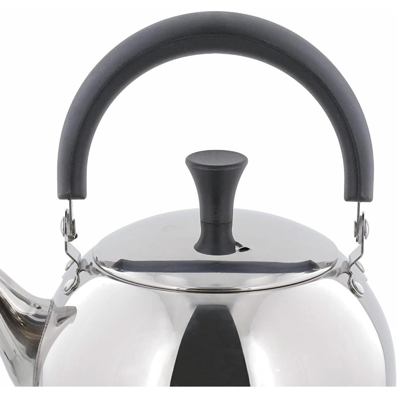 中山福 ステンレス製ティーポット ルテ トップハンドル 1.0L NQ-0024 1個（ご注文単位1個）【直送品】