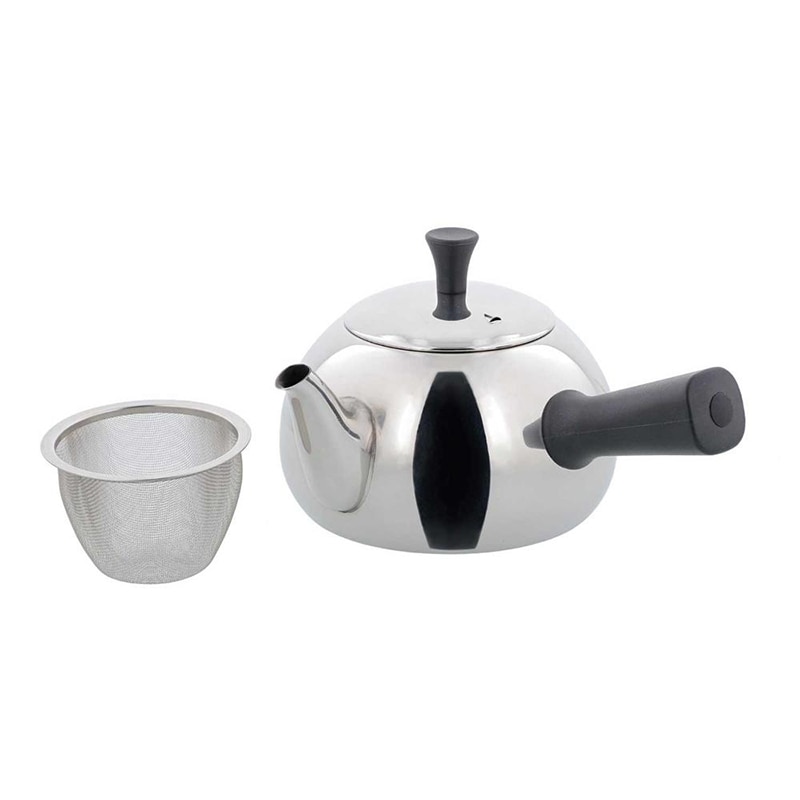 中山福 ステンレス製ティーポット ルテ サイドハンドル 0.7L NQ-0022 1個（ご注文単位1個）【直送品】