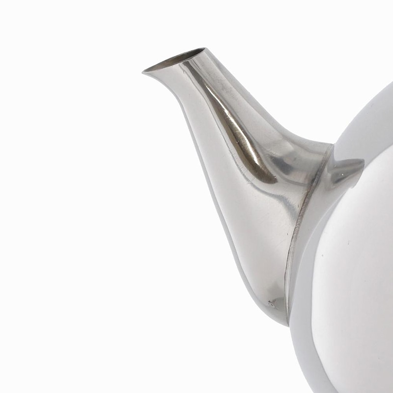 中山福 ステンレス製ティーポット ルテ サイドハンドル 0.7L NQ-0022 1個（ご注文単位1個）【直送品】