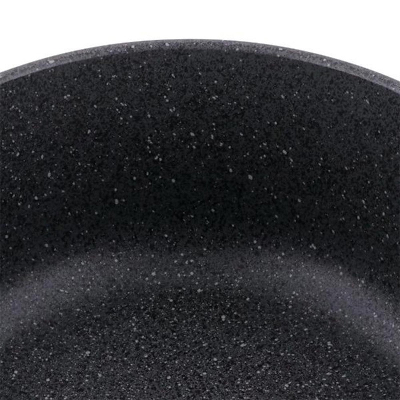 中山福 両手鍋 ライトセンス マーブル ガラス蓋付 IH対応 20cm ダークグレー NM-363 1個（ご注文単位1個）【直送品】