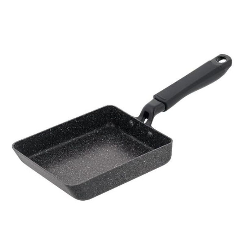 中山福 玉子焼き器 ライトセンス マーブル IH対応 13×18 ダークグレー NM-356 1個（ご注文単位1個）【直送品】