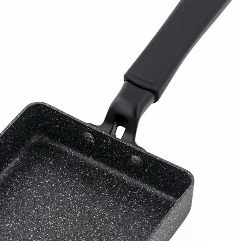 中山福 玉子焼き器 ライトセンス マーブル IH対応 13×18 ダークグレー NM-356 1個(ご注文単位1個)【直送品】