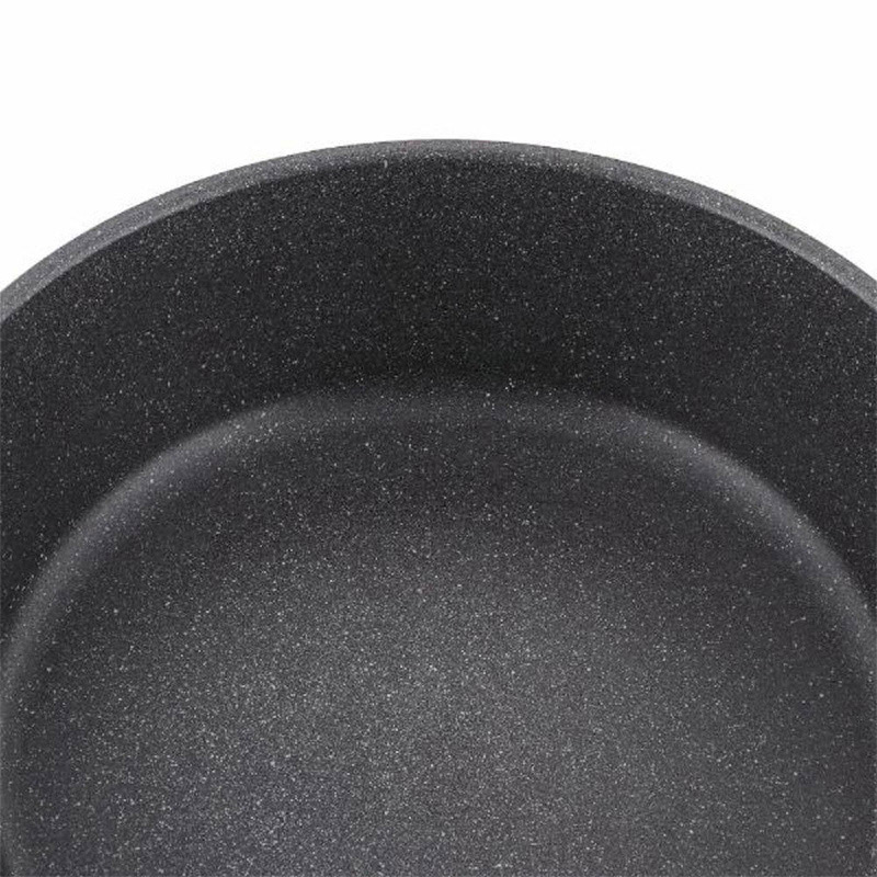 中山福 深型フライパン ライトセンス マーブル IH対応 28cm ダークグレー NM-355 1個（ご注文単位1個）【直送品】