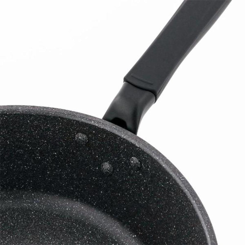 中山福 深型フライパン ライトセンス マーブル IH対応 28cm ダークグレー NM-355 1個（ご注文単位1個）【直送品】