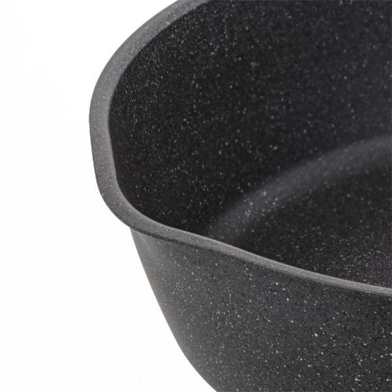 中山福 深型フライパン ライトセンス マーブル IH対応 28cm ダークグレー NM-355 1個（ご注文単位1個）【直送品】