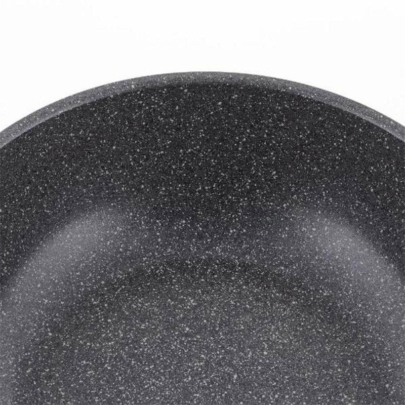 中山福 深型フライパン ライトセンス マーブル IH対応 24cm ダークグレー NM-354 1個(ご注文単位1個)【直送品】