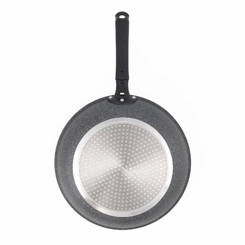 中山福 フライパン ライトセンス マーブル IH対応 IH対応 28cm ダークグレー NM-353 1個(ご注文単位1個)【直送品】