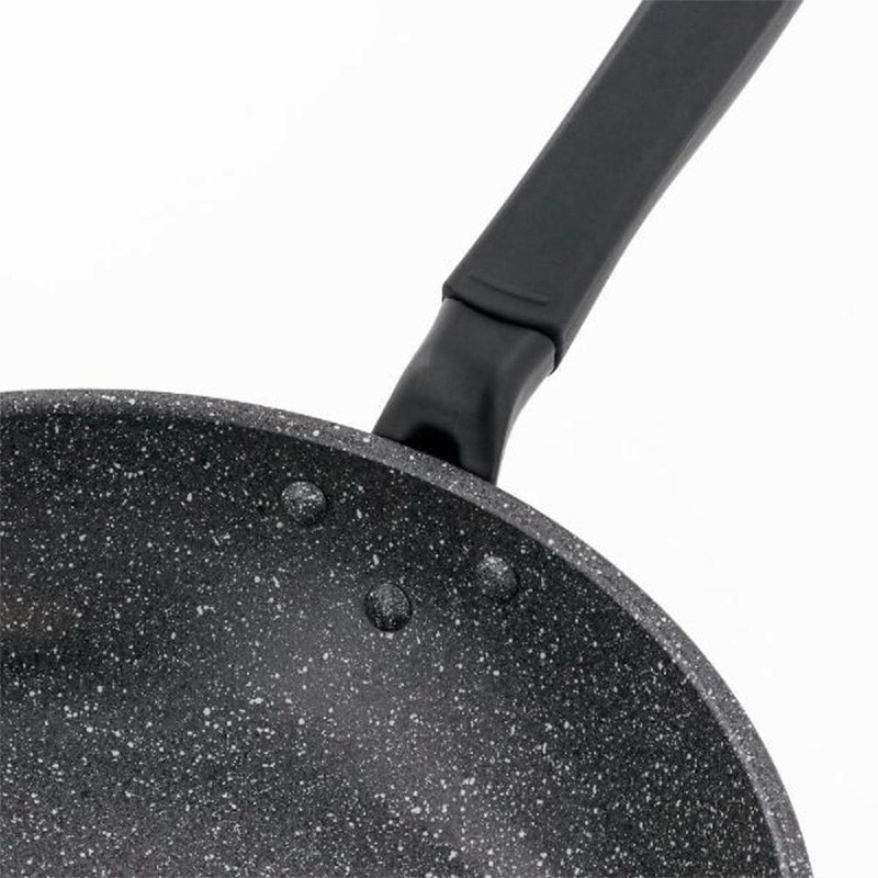 中山福 フライパン ライトセンス マーブル IH対応 IH対応 28cm ダークグレー NM-353 1個(ご注文単位1個)【直送品】