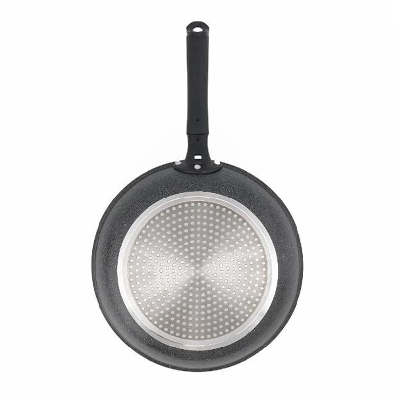 中山福 フライパン ライトセンス マーブル IH対応 IH対応 26cm ダークグレー NM-352 1個（ご注文単位1個）【直送品】