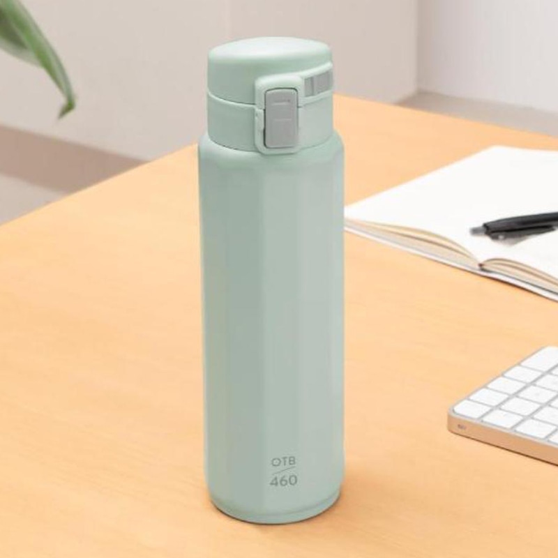 中山福 マグボトル ワンタッチタイプ ポリゴーンヌ 460ml カーキ NM-345 1個（ご注文単位1個）【直送品】