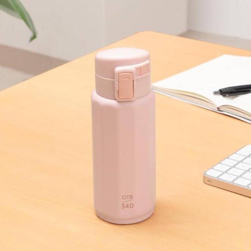 中山福 マグボトル ワンタッチタイプ ポリゴーンヌ 340ml ピンク NM-342 1個(ご注文単位1個)【直送品】