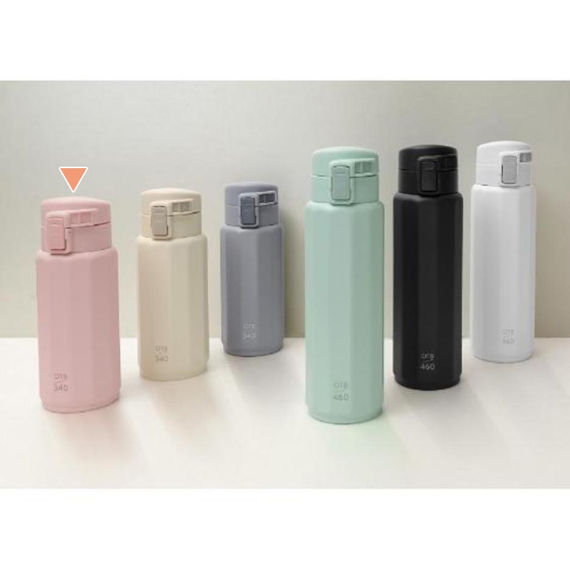 中山福 マグボトル ワンタッチタイプ ポリゴーンヌ 340ml ピンク NM-342 1個(ご注文単位1個)【直送品】