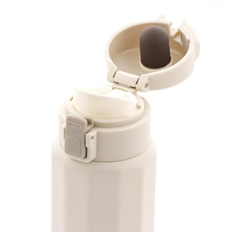 中山福 マグボトル ワンタッチタイプ ポリゴーンヌ 340ml アイボリー NM-341 1個（ご注文単位1個）【直送品】