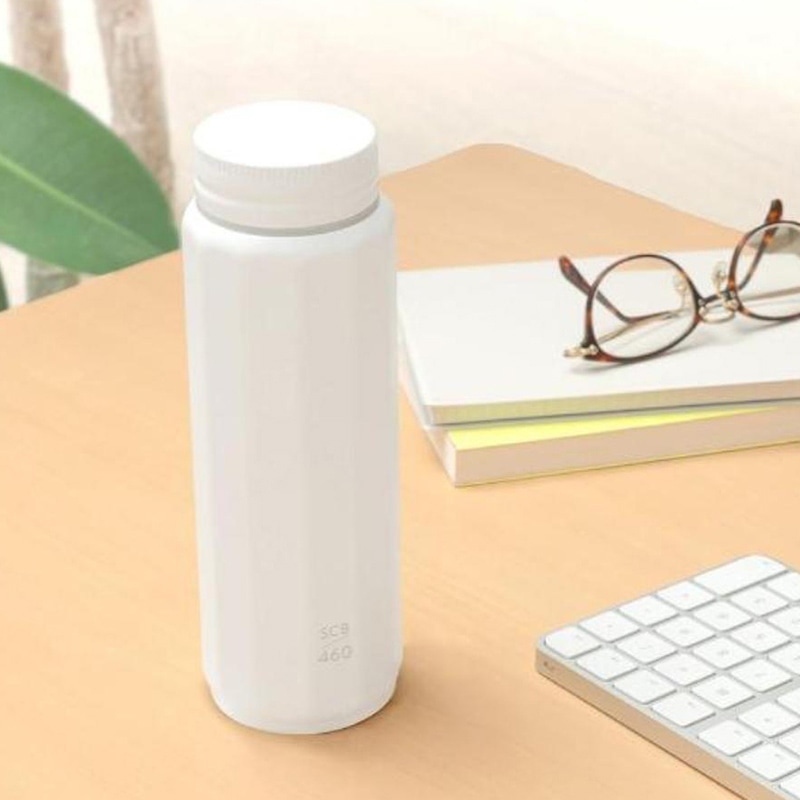 中山福 マグボトル スクリュータイプ ポリゴーンヌ 460ml ホワイト NM-334 1個(ご注文単位1個)【直送品】