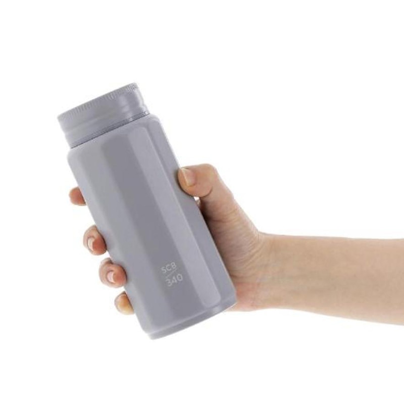 中山福 マグボトル スクリュータイプ ポリゴーンヌ 340ml グレー NM-333 1個(ご注文単位1個)【直送品】